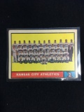 1961 Topps #297 Kansas City Athletics Baseball Card