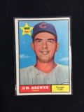 1961 Topps #317 Jim Brewer Cubs Baseball Card