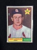 1961 Topps #338 Don Landrum Cardinals Baseball Card