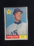 1961 Topps #362 Frank Funk Indians Baseball Card