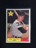 1961 Topps #386 Joe Hicks Senators Baseball Card
