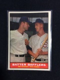 1961 Topps #393 Batter Bafflers Don Cardwell & Glen Hobbie Cubs Baseball Card