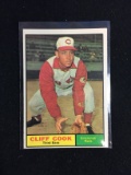 1961 Topps #399 Cliff Cook Reds Baseball Card