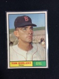 1961 Topps #419 Tom Borland Red Sox Baseball Card