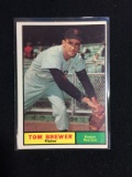 1961 Topps #434 Tom Brewer Red Sox Baseball Card