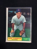 1961 Topps #493 Don Zimmer Cubs Baseball Card