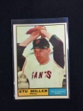 1961 Topps #72 Stu Miller Giants Baseball Card
