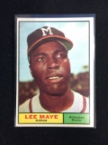 1961 Topps #84 Lee Maye Braves Baseball Card