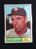 1961 Topps #11 Curt Simmons Cardinals Baseball Card