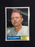 1961 Topps #123 Billy Gardner Twins Baseball Card