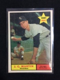 1961 Topps #124 J.C. Martin White Sox Baseball Card