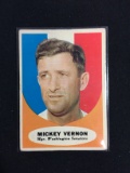 1961 Topps #134 Mickey Vernon Senators Baseball Card