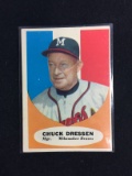 1961 Topps #137 Chuck Dresen Braves Baseball Card