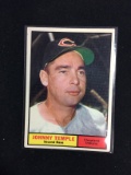 1961 Topps #155 Johnny Temple Indians Baseball Card
