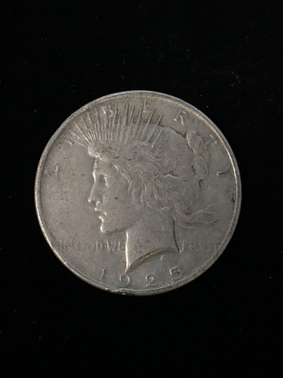 1925 United States Silver Peace Dollar - 90% Silver Coin