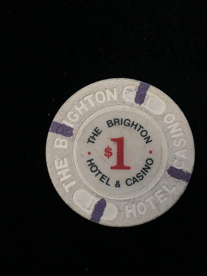 Vintage The Brighton Hotel & Casino - $1 Casino Chip - RARE