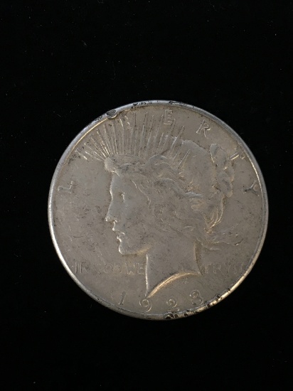 1923-S United States Silver Peace Dollar - 90% Silver Coin