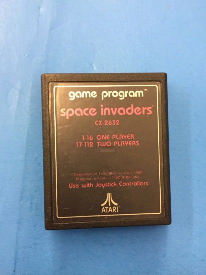 Atari CX-2632 Space Invaders Vintage Video Game Cartridge
