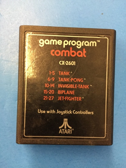 Atari CX-2601 Combat Vintage Video Game Cartridge