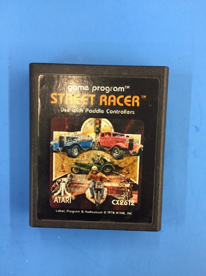Atari CX-2612 Street Racer Vintage Video Game Cartridge