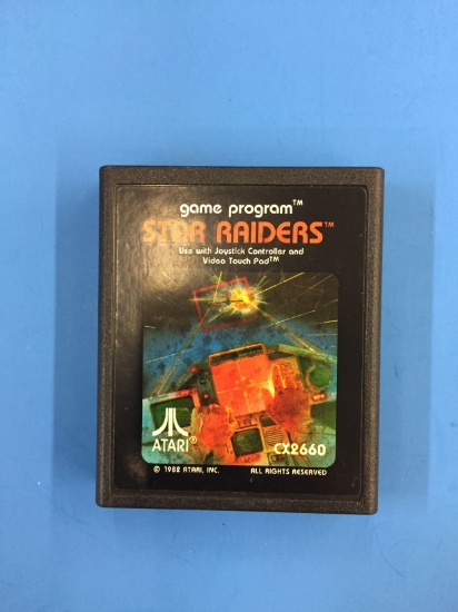 Atari CX-2660 Star Riders Vintage Video Game Cartridge