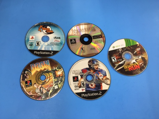 5 Count Lot of Loose Disc Video Games