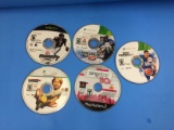 5 Count Lot of Loose Disc Video Games