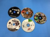 5 Count Lot of Loose Disc Video Games