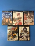 5 Count Lot of Playstation 2 PS2 Video Games