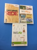3 Count Lot of Nintendo Wii Video Games