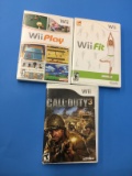 3 Count Lot of Nintendo Wii Video Games