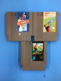 3 Count Lot of Nintendo NES Video Games