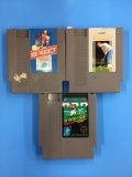 3 Count Lot of Nintendo NES Video Games