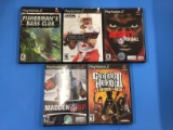 5 Count Lot of Playstation 2 PS2 Video Games