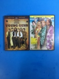 2 Movie Lot: CHARLIE SHEEN: Young Guns & The Big Bounce DVD