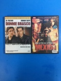 2 Movie Lot: JOHNNY DEPP: Once Upon A Time In Mexico & Donnie Brasco DVD