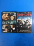 2 Movie Lot: RYAN PHILLIPPE: Breach & Stop-Loss DVD