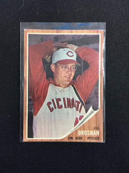 1962 Topps #2 Jim Brosnan Reds Baseball Card