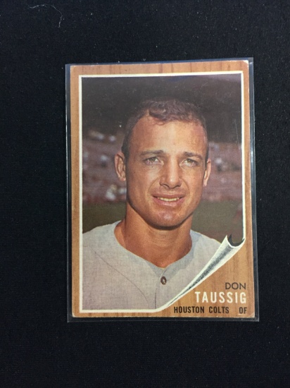 1962 Topps #44 Don Taussig Colts Baseball Card