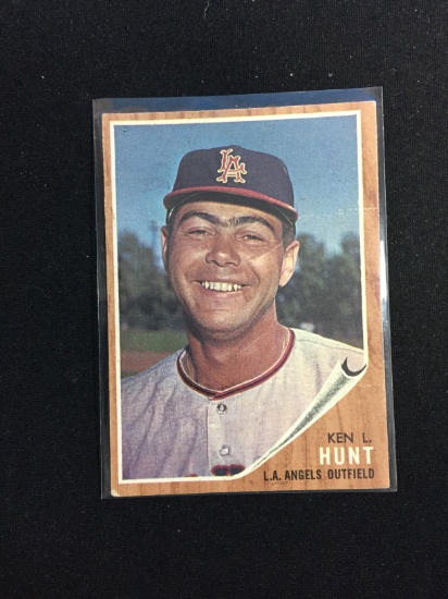 1962 Topps #68 Ken Hunt Angels Baseball Card