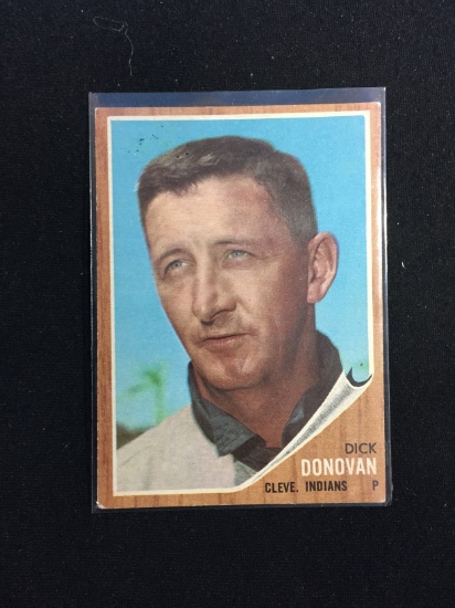 1962 Topps #15 Dick Donovan Indians Baseball Card