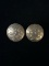 Old Pawn Taxco Sterling Silver Aztec Sun Clip On Earrings