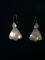 Old Pawn Carved Sterling Silver Dangle Earrings