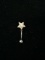 Sterling Silver & Star Shaped CZ Naval Piercing