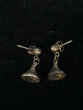 JCE Sterling Silver Hersey Kiss Earrings