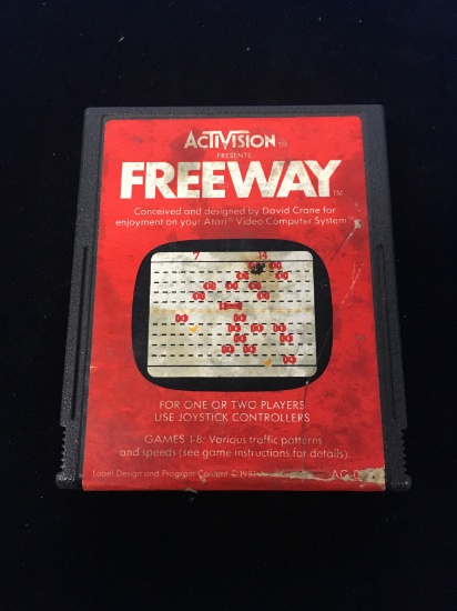 Atari Freeway Vintage Video Game Cartridge