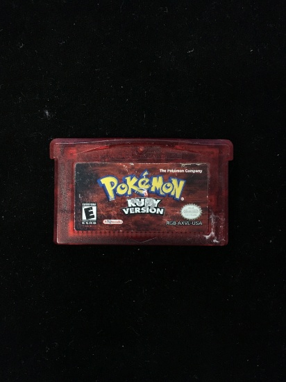 Gameboy Advance Pokemon Ruby Version Video Game Cartridge