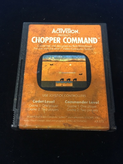 Atari AX-015 Chopper Command Video Game Cartridge