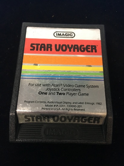 Atari Imagic Star Voyager Video Game Cartridge