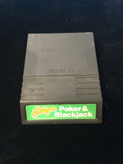 1979 Las Vegas Poker & Blackjack Mattel Cartridge Video Game